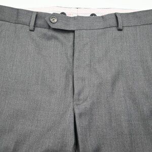 PRISTINE Recent Samuelsohn Super 110s Gray Dress Pants Trousers 39W 39X31